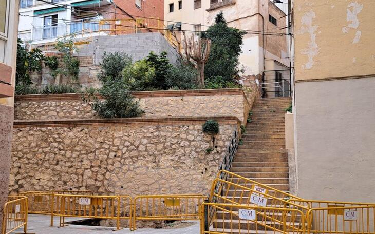Las obras de la segunda fase de mejora de la movilidad de Jaime I llevan dos meses paradas